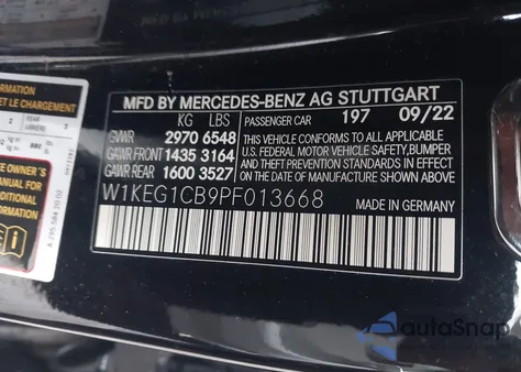2023 Mercedes-Benz Eqe 350 4Matic z USA, uszkodzony, nr VIN W1KEG1CB9PF013668